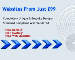 Web Design services from &pound;99.